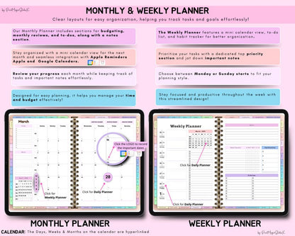 That Girl Planner: Both Digital & Printable | with Resell Rights