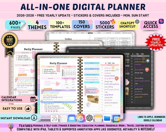 That Girl Planner: Both Digital & Printable | with Resell Rights